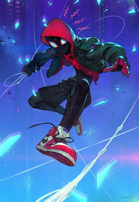 Dessin Spiderman Miles Morales : Spider-Man (Miles Morales) by Nico