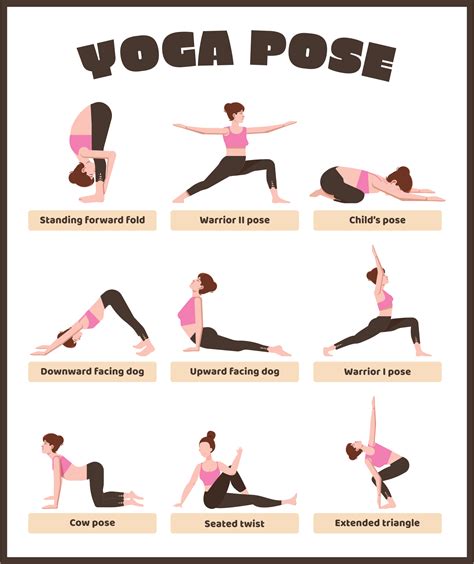 Yoga Poses Chart Free Pdf Printables Printablee