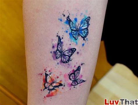 Most women choose a small iris flower tattoo on their forearm, thigh or upper back. 21 Great Watercolor Tattoos - LuvThat