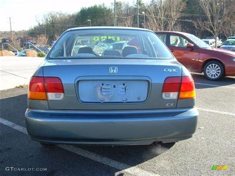 1998 Cyclone Blue Metallic Honda Civic Ex Sedan 27851241 Photo 3