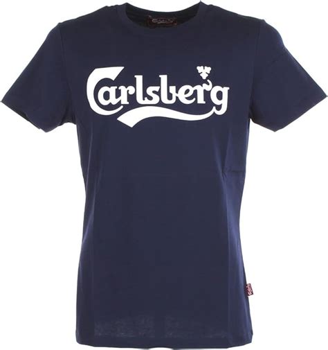 Carlsberg T Shirt Girocollo Manica Corta Uomo Blu Navy Uk