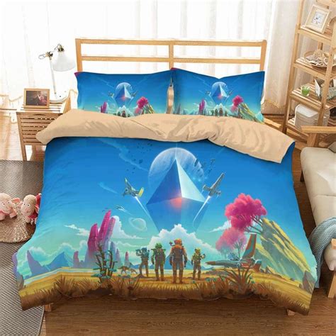 Want to learn this set.in a flash? 3D Customize No Man's Sky Bedding Set Duvet Cover Set ...