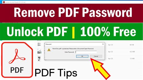 How To Remove A Password From A Pdf File Unlock Pdf Remove Pdf