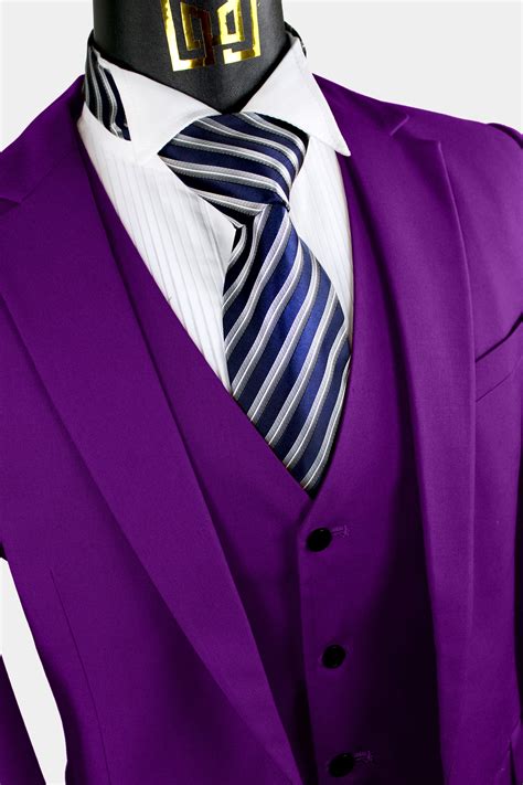 3 Piece Purple Suit Gentlemans Guru