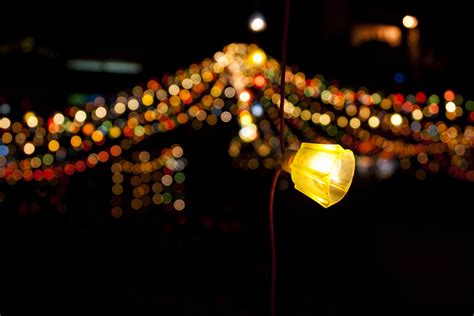 Night Lights Bokeh Wallpapers High Quality Download Free
