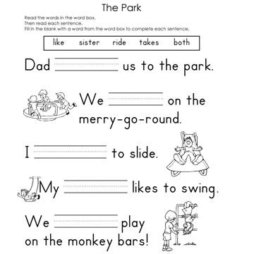 It has 5 true/false statements and 10 fill in the blanks. Fill in the Blank Worksheets | Parents