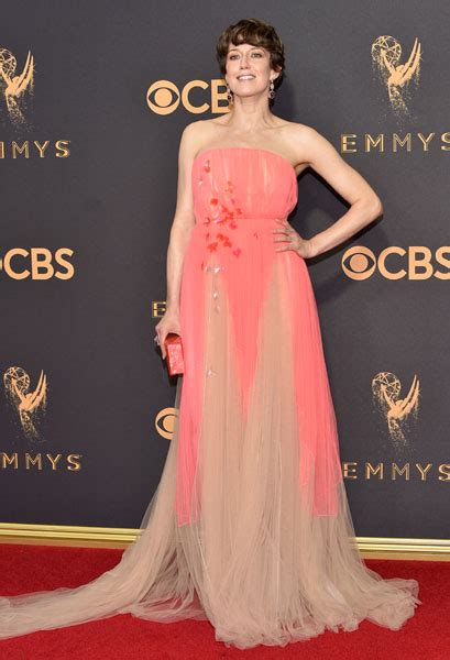 Carrie Coon On The Red Carpet At The 2017 Primetime Emmys Television