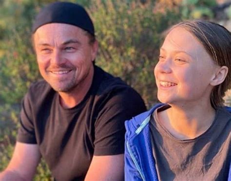 leonardo dicaprio meets greta thunberg says she is a leader of our time ladbible