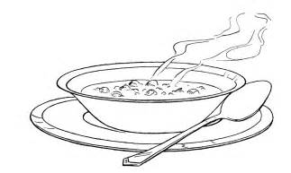 Free Coloring Pages Of Bowl Of Soup Clip Art Image 25649