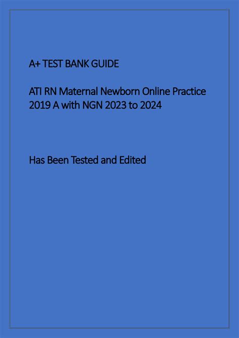 ATI RN Maternal Newborn Online Practice 2019 A with NGN 2023 to 2024