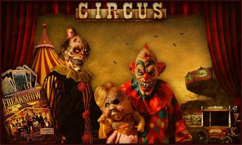 Download Wallpaper Background Evil Clowns Circus Le Freak Mobile By