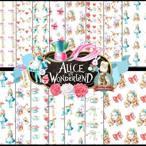Printable Alice In Wonderland Digital By Walkingmombiedesign Cute