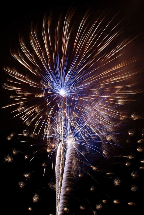 Long Exposure Of Fireworks Over Stephenville July 4 2010