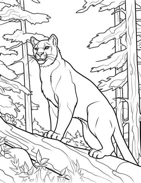 9 Cougar Coloring Pages Free Printable Coloring Pages Coloring Delight