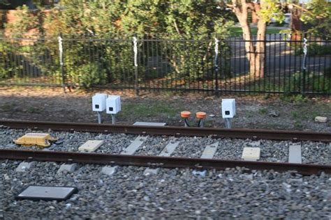 Aws Magnet And Atp Balises Fitted To The Seaford Line Tracks At