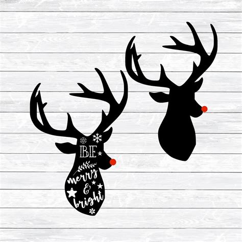 Free Svg Reindeer Christmas Svg 12831 Dxf Include