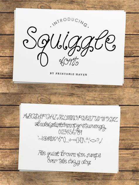 Squiggle Font Script Fonts 1200 Script Fonts Squiggles Fonts