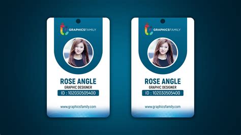 An id card is also called an identification card or identity card. Company id-Card Design Free psd Template - GraphicsFamily