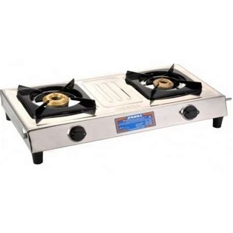 Steel Two Burner Lp Gas Stoves For Kitchen Jindal Home Products