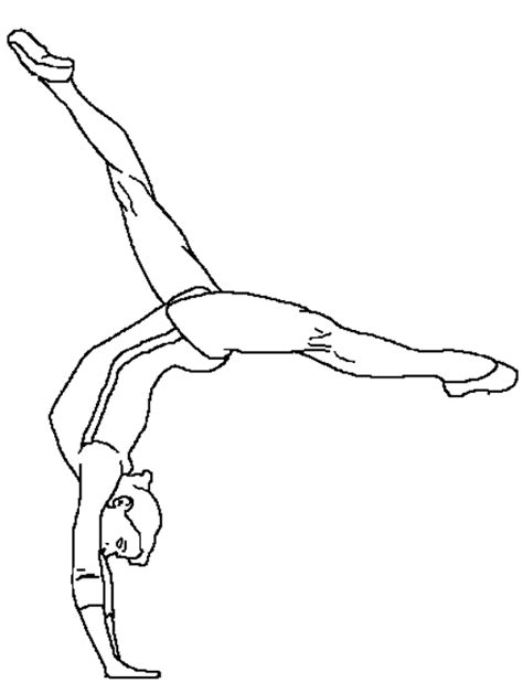 Coloriage Sports Gymnastique Colorier Allofamille Gymnastics