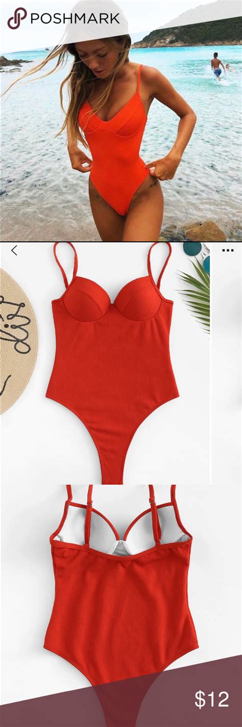 Sexy Bathing Suit ️ Red One Piece Sexy Bathing Suits Sexy