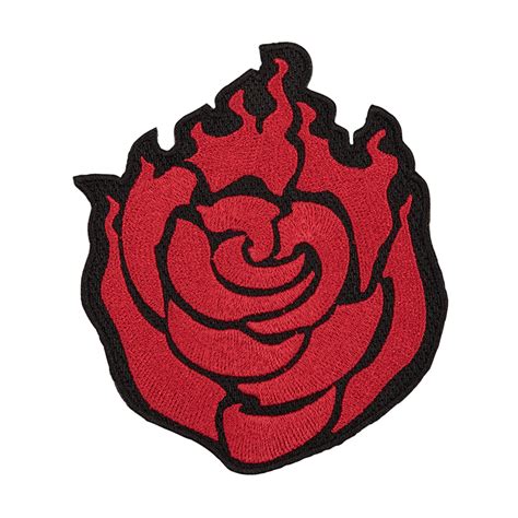 Rwby Ruby Rose Emblem Cosplay Patch Rooster Teeth Store Rwby Ruby Rose Patches