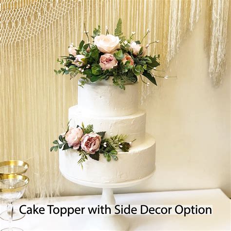 Silk Flowers For Wedding Cake Toppers