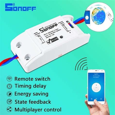 Sonoff Basic Wi Fi Switch 10a Diy Wireless Remote For Smart Home