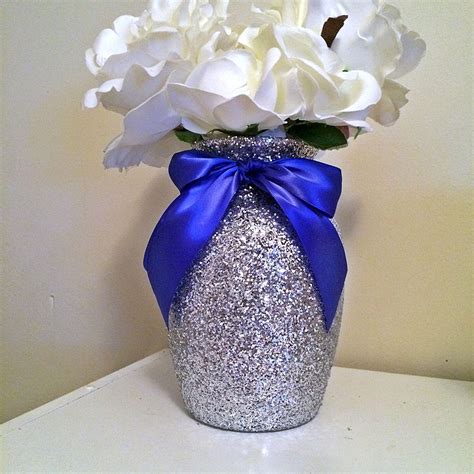 Blue And Silver Centerpieces