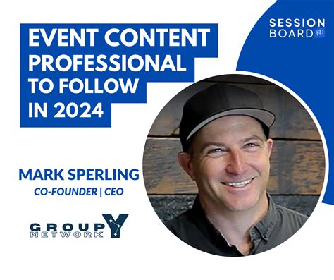 Mark Sperling - Event Content Professionals to Follow 2024