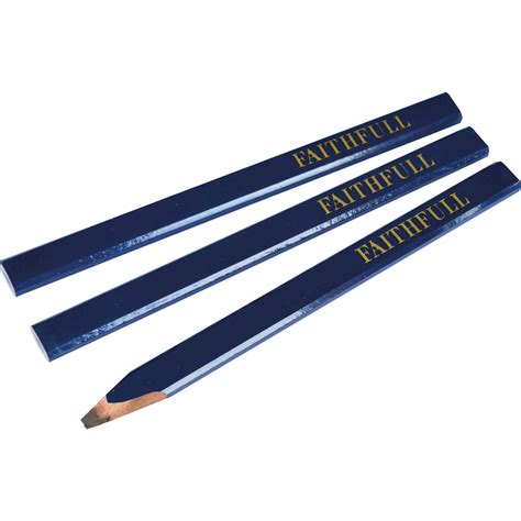 Faithfull Soft Carpenters Pencils Blue Carpenters Pencils