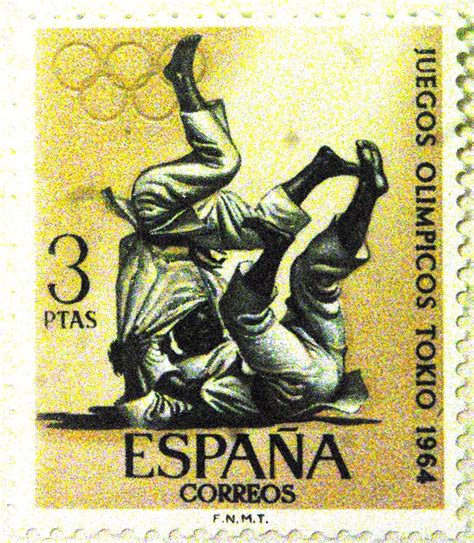Postage Stamp Art Judo Olympic Games Melbourne Portugal Europe