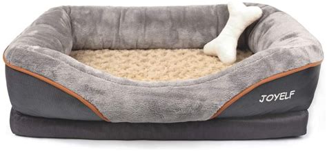 Removable cover allows you to erase a lounger in the washing machine with no internal elements and soft mattress. JOYELF Orthopedic Dog Bed Memory Foam Pet Bed with ...
