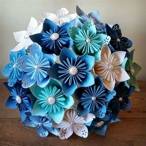 Tutos Centros De Mesa Con Flores De Papel Técnica De Origami