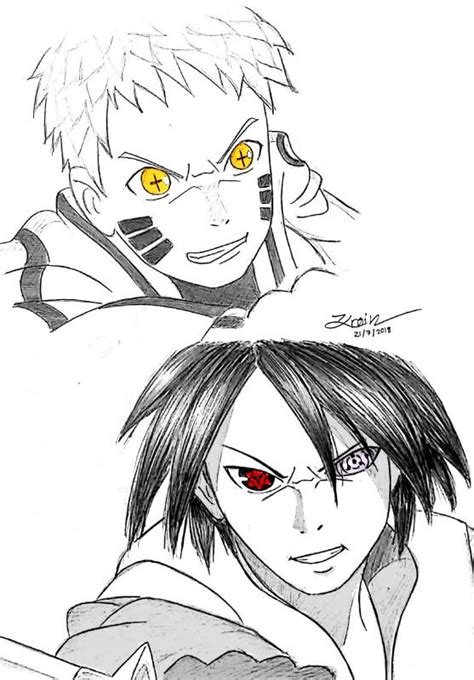 Naruto Sasuke Vs Momoshiki By Kraintz On Deviantart