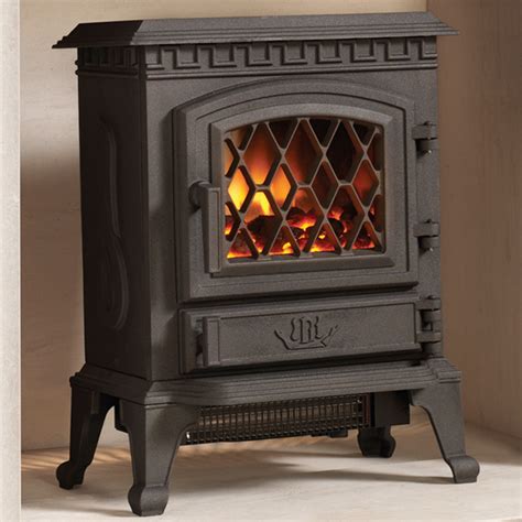 Solid cast iron is the traditional material used in constructing wood heaters. Broseley York Midi Electric Stove | Flames.co.uk