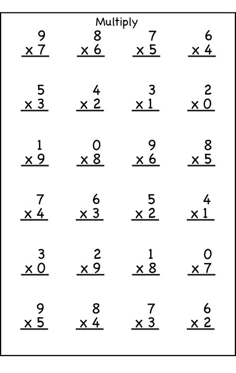 Number Sentences Multiplying By 3 3rd Grade Math Worksheet
