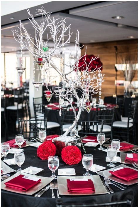 35+ Red and Black Vampire Halloween Wedding Ideas | Red wedding