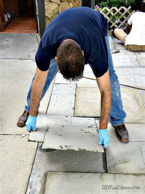 You can accelerate the concrete driveway cleaning process with a power washer if you do not want to spend too much time to clean your check out the deals on the products and order one for yourself today. DIY STAMPED CONCRETE TILE TUTORIAL - Do-It-Yourself Fun Ideas