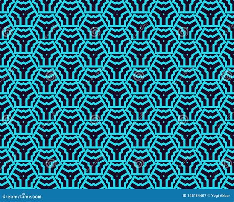 Seamless Linear Pattern Stylish Texture With Repeating Geometric