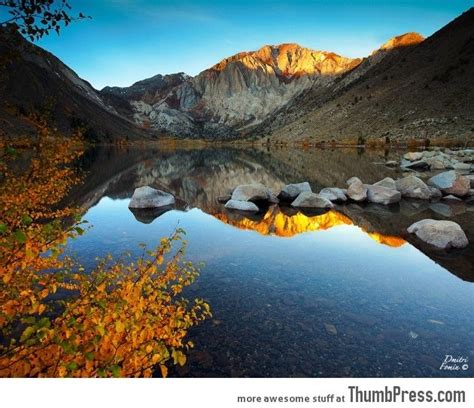 Autumn Stillness At Convict Lake Ca Beautiful Landscape Photography