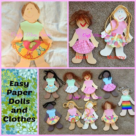 Crafty Moms Share Easy Paper Doll Clothes And Creations Barbie Paper