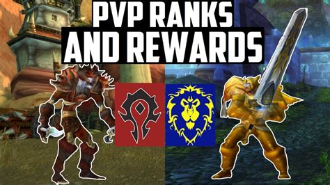 Classic Wow Pvp Ranks And Rewards Youtube