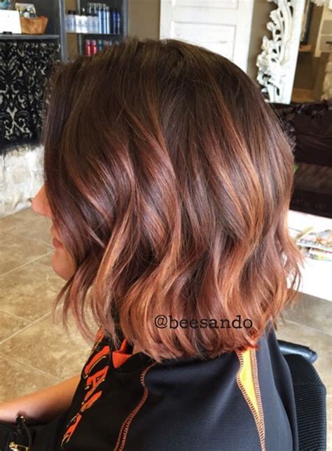 Balayage Copper Inverted Bob Google Search Looking For Hair