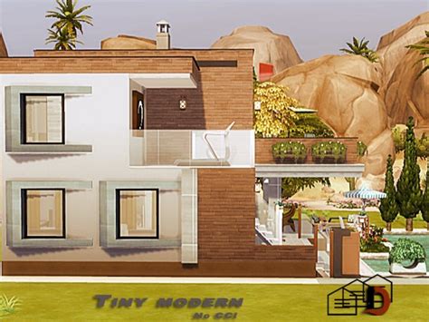 The Sims Resource Tiny Modern House By Danuta720 • Sims 4 Downloads