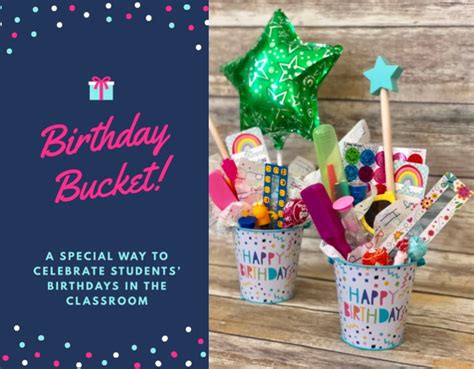 Birthday Buckets Thehappyteacher