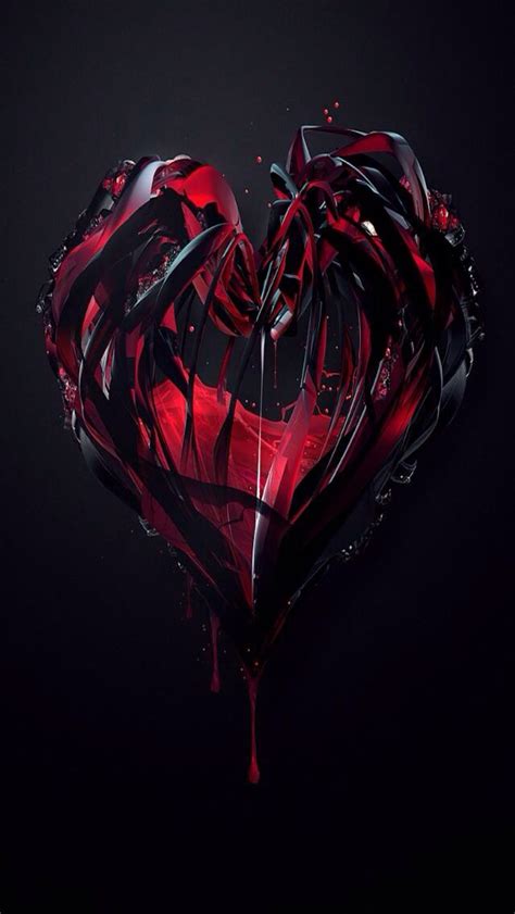 Evil Heart Broken Heart Tattoo Dark Love Heart Wallpaper