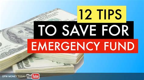 12 Tips To Save For Emergency Fund Youtube