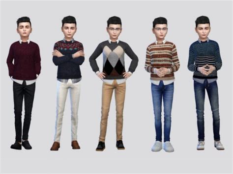 Nevison Casual Shirt Boys By Mclaynesims At Tsr Lana Cc Finds