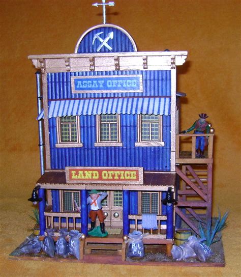 West Town Paper Toys Wild West Jukebox Towns American Frontier